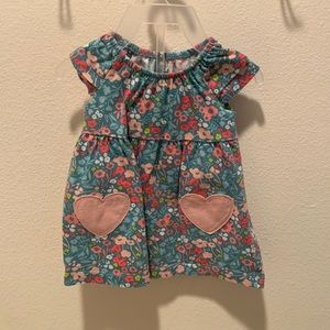 Floral dress with hearts